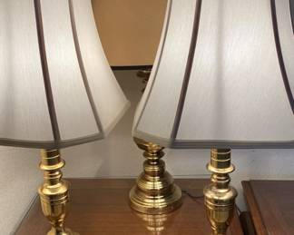 Three Brass Table Laps