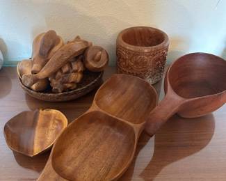 Wooden Fruit and Bowl Appetizer Bowl and More