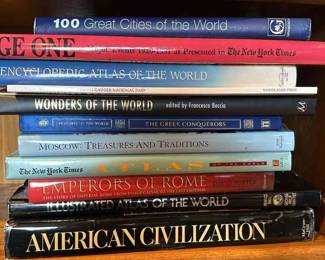 Various Large Coffee Table Books
