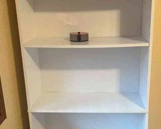 White Adjustable Bookcase