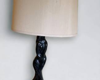 Pair Of Vintage Sculptured Lamps From Madeline Of California