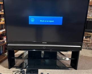 Samsung 55 Inch TV Roku Player and Sony Disc Player