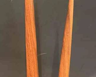 Mid Century Teak Candles and Candleholders