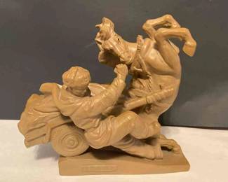 Terracotta Statue of PRC Folk Hero Comrade Liu Yingjun