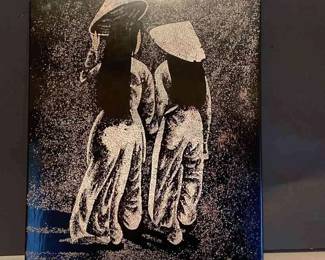 Artist Songho Original Vietnamese Eggshell Art on Lacquer