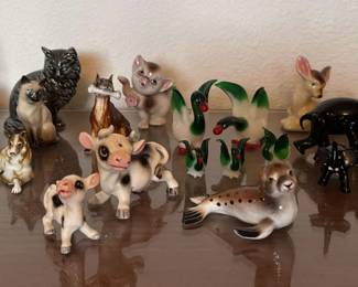 Vintage Porcelain Animal Figurines Collection