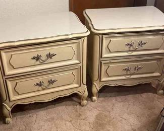 Pair Of Vintage Commode Night Stands