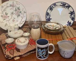 Noritake Plate Wedgewood Trinket Box Porcelain Ashtrays More