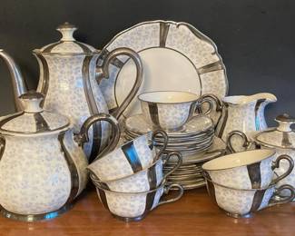 Handpainted Bavarian China Set