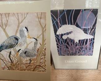 Dan Goad Watercolor and Poster Framed Art