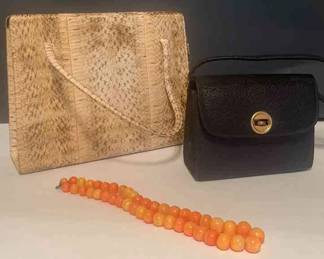 Tanji Tokyo Snakeskin Handbag