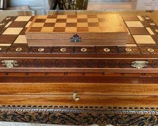 Wood Carved Chess Sets