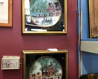 P Buckley Framed Plates