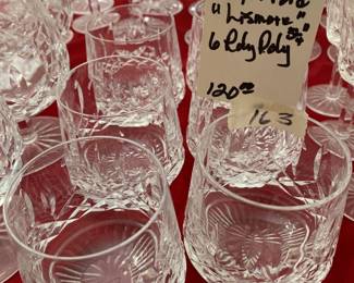 #163	Waterford Lismore 3.5 inch tall 6 Roly poly 	 $120.00 
