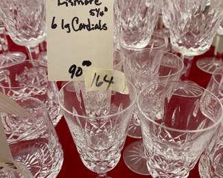 #164	Waterford Lismore 5.25-inch set of 6 Cardinals 	 $90.00 
