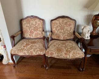 #16	Chair	Antique Carved Wood French Provincial - Tapestry Chairs. (pair) 	 $200.00 			
