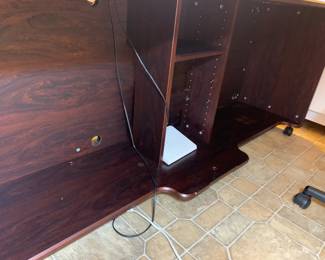 #146	Koala Brazilian Cherry Sewing Cabinet w/Front Storage Shelves and additional Storage in Back.  Comes with an additional extension Table mounted on the back to extra quilting/sewing workspace.  Purchased from S & R Sewing in Huntsville.  In excellent condition  - DesignerCenter Plus IV - 70 Horizontal by 45.5D x 29.25 High 	 $2,000.00 
