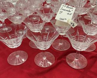 #148	crystal	V& Bock Concorde set of 10  4.5 inch tall 	 $100.00 			
