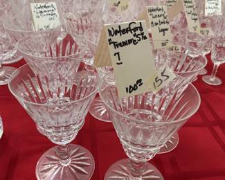 #155	Waterford Tremore wine glasses 5.5 inch 	 $100.00 
