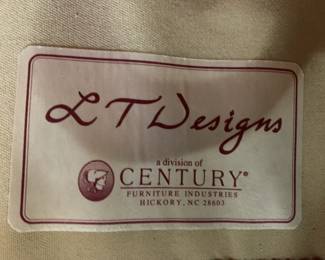 #21	Rounded Back "Century - LT Design" Rust, w/yellow pattern. Rounded legs. 96"	 $300.00 
