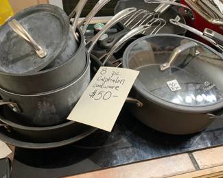 #205	8 Pc. Calphalon Cookware	 $50.00 

