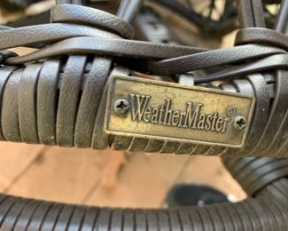 #67	Brooks &Collier Patio Set: Pair of "Weather Master by Lane Venture " Glider/Rocker/Swivel Chairs w/matching table with cushion  (24x28x22) 	 $1000
