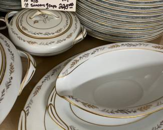 #206	Noritake {Ferncliff" set of China as listed	 $225.00 
