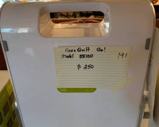 #191	acco quilt go ! Model 55100	 $250.00 
