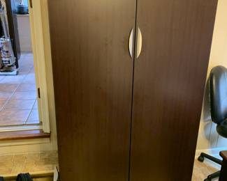 #60	Storage Cabinet w/3 shelves- SKU PL151 W/Key and lock: 36x22x66	 $400.00 
