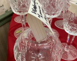 #167	crystal	Waterford Lismore 1 ball vase 3.5 x 4	 $40.00 			
