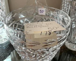 #178	waterford glandore ice bucket/vase 6 inches tall	 $50.00 
