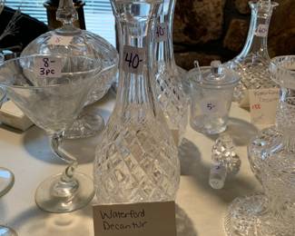 #129	waterford decanter 11 inches	 $40.00 
