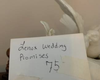 #119	Lenox wedding promised statue	 $75.00 
