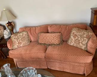 #11	Rust Orange - "Thomasville" Sofa 76"	 $200.00 
