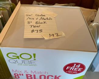 #192	Go! Qube mix and match 8 inch block new 	 $75.00 
