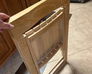 KH 300 Oak sturdy folding chair $20
