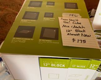 #196	Accu Quilt Go! Cube mix and match 12" bloxkc almost new 	 $175.00 

