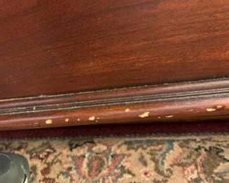 #52	Queen Size Sleigh Platform Bed (as is finish on right side board) 66x84x53	 $250.00 
