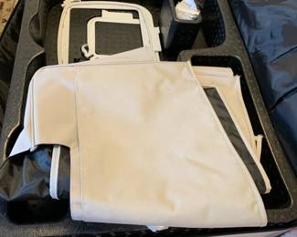 #198	Husqvarna Viking Designer Epic Sewing and Embroidery Machine w/all included Attachments including the largest hoop on the market approx 10x14 with User manuals, Extra feet, extra hoops , walking foot, bobbins, cords and much more.  In excellent condition and working order.  	 $3,000.00 
