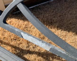 #91	aluminum sofa patio 51	as is paint  $75.00 
