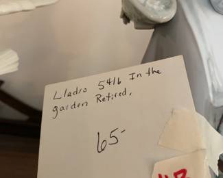 #118	Lladro 5416 in the garden Retire statue	 $65.00 
