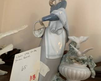 #118	Lladro 5416 in the garden Retire statue	 $65.00 

