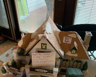 #127	Dept 56 Snowv Village Linden Hills Country Club w/ Golf Cart 	 $30.00 
