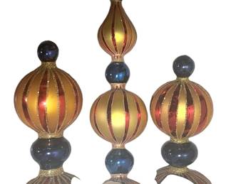3 Radko Circus Finials