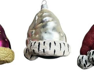 Patricia Breen Santa Hat Ornaments