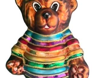 Radko Rainbow Bear Ornament