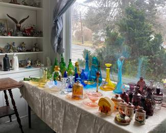 Antique and vintage glass.  Not cheap, but worth it because it is rare! 