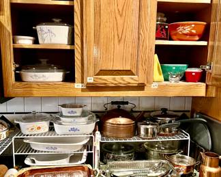 Corning Ware and Pyrex.