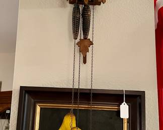 Cuckoo clock and pear oil.
