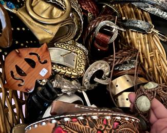 Fun belts and buckles.